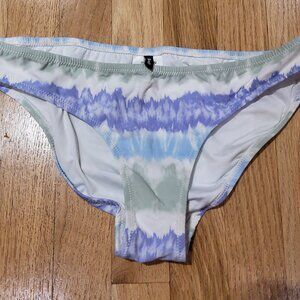 NWOT Madewell Second Wave Classic Bikini Bottom in Tie-Dye Print Size S Orig $45